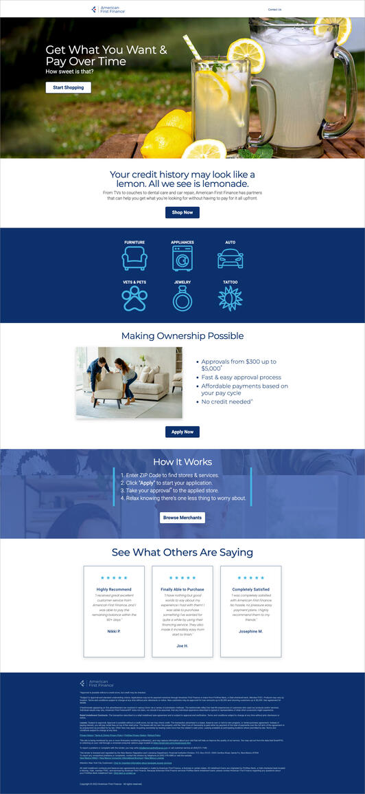 Landing Page - Test